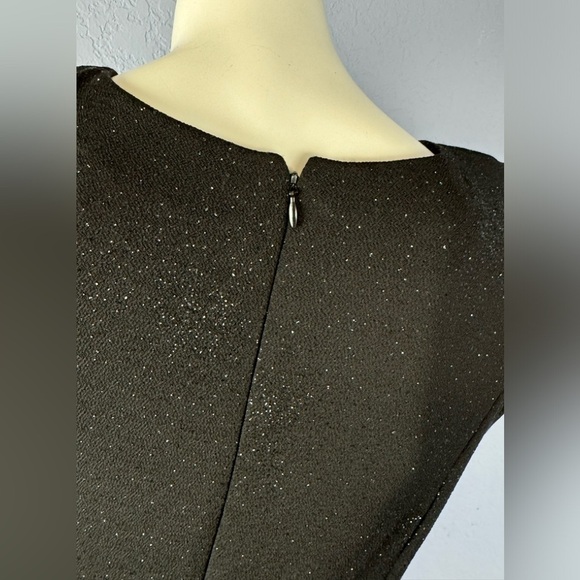 Jeffery & Dara Evenings Vintage Black Sparkling Embellished Maxi Dress USA - Picture 7 of 8